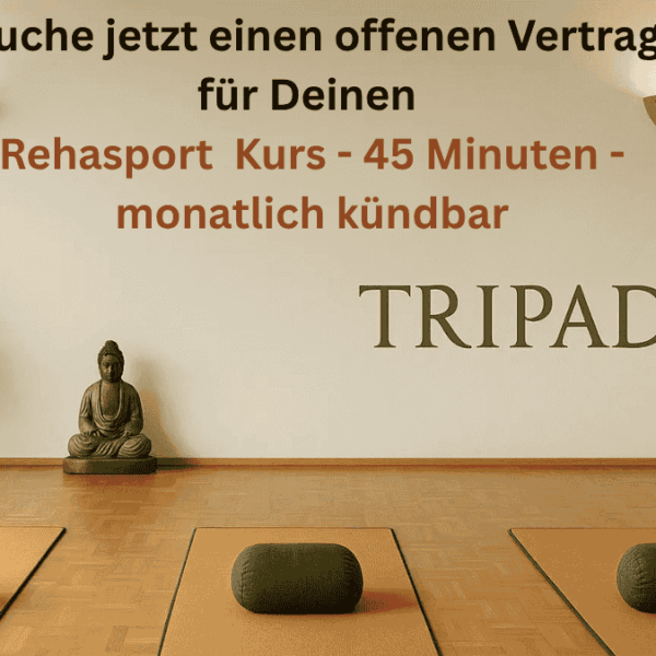 Rehasport 45 Min – Tripada Wuppertal - offener Vertrag mit monatlicher Kuendigung