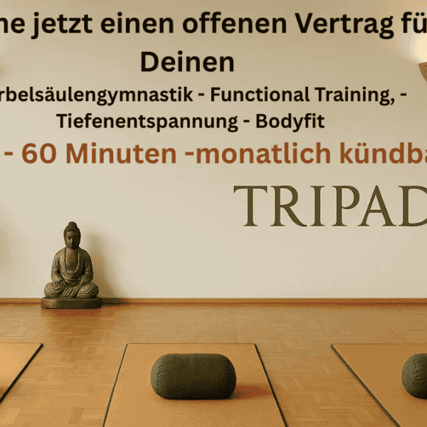 Vertragsbild, Tripada Akademie für 60 Minuten Kurse Functional- WSG-Bodyfit-Tiefenentspannung