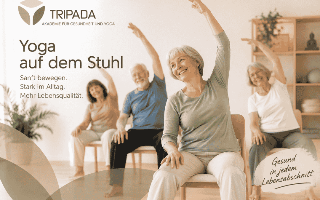 Tripada Yoga auf dem Stuhl