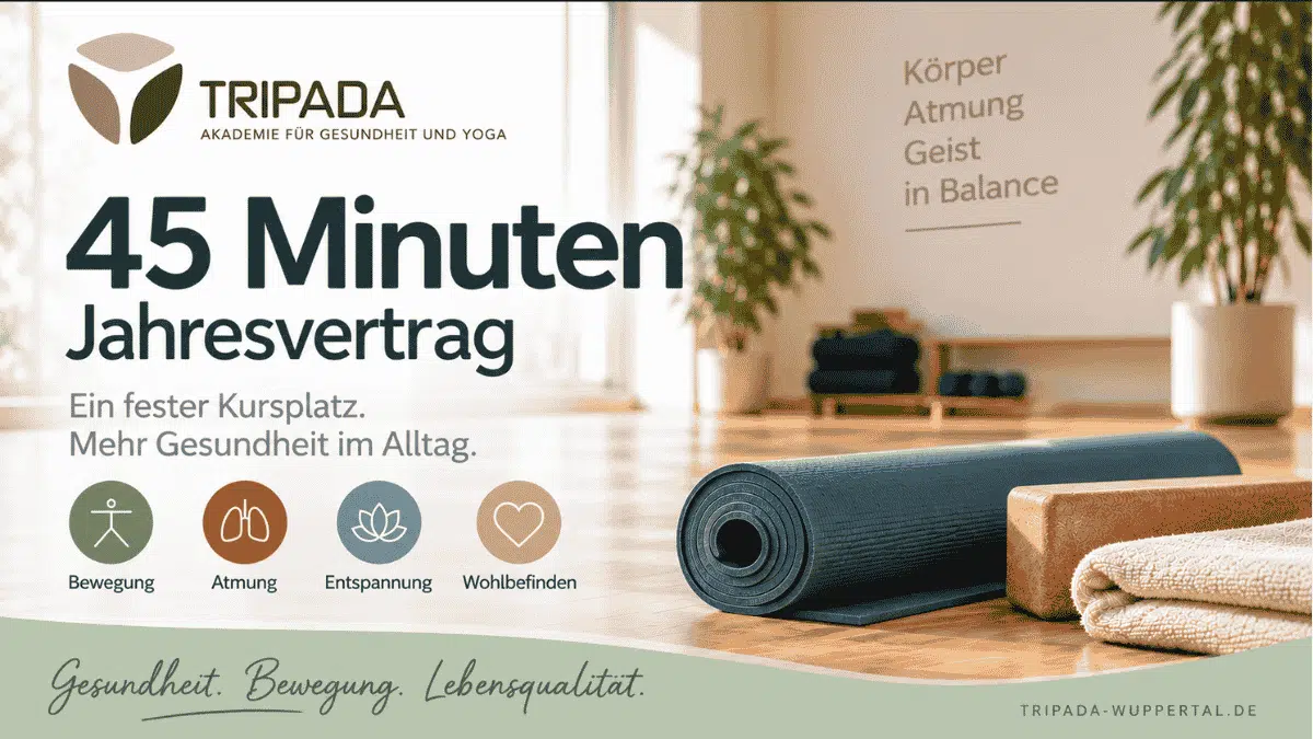 45 Minuten Jahresvertrag Tripada Wuppertal